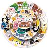 50 Cute Cat Head Cartoon Stickers for Phone, Journal, or Thermos Cup
