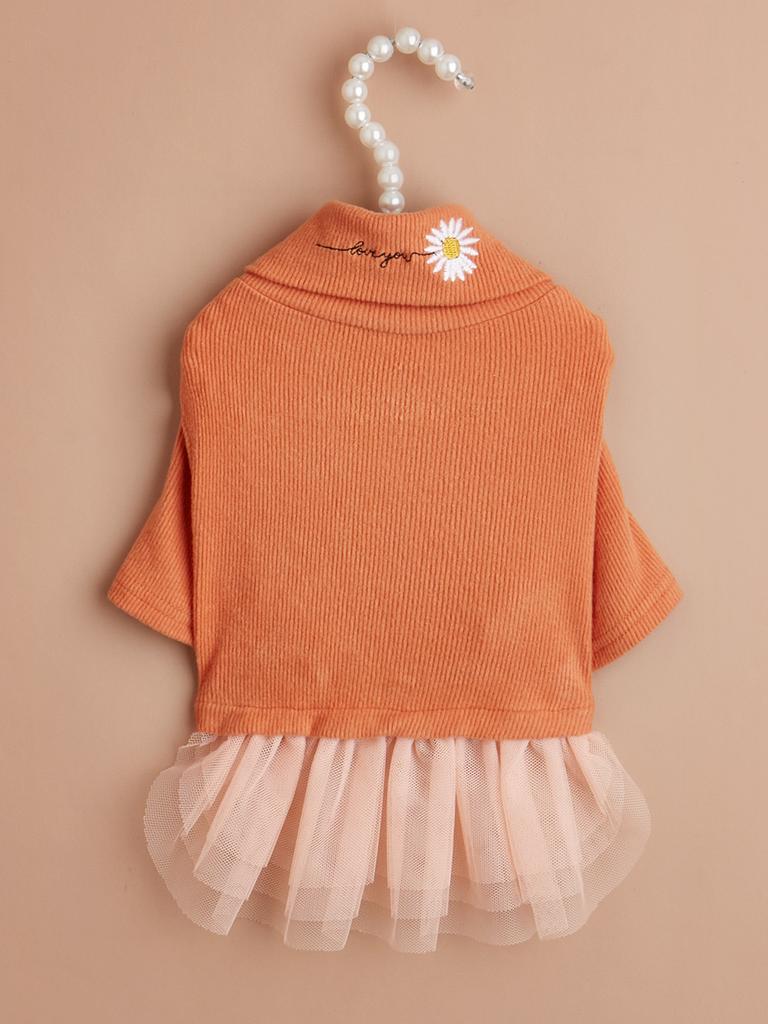 Hundekleidung Kleine Mittelgroße Hunde Mädchen Prinzessinnenkleid Haustier Katze Kleidung Welpe Kätzchen Kleider Chihuahua Bekleidung Rock Schwarz Weiß Orange