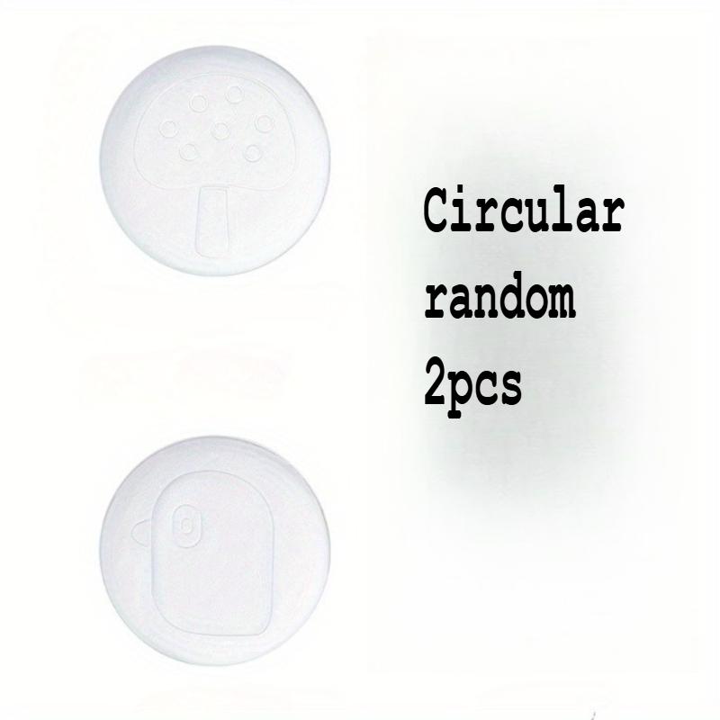 2pcs Clear Silicone Door Crash Mat and Door Stopper, Transparent Anti-Collision Buffer for Doors & Refrigerators