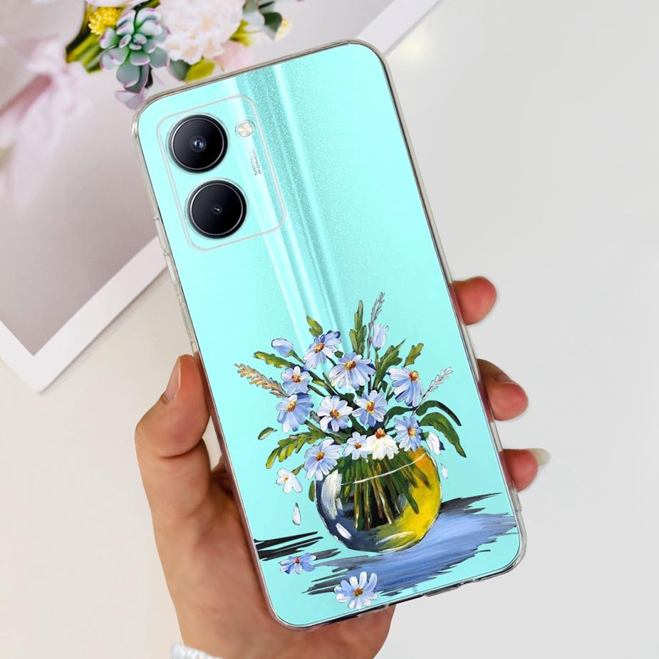 For Realme C33 2023 Case New Fashipn Painted Back Cover Soft Silicone Phone Case For Realme C33 C 33 RealmeC33 Fundas 6.5'' Bags