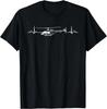Elicottero Bell 407 battito cardiaco Regalo T-Shirt Unisex