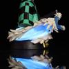 15CM demon slayer figuras Tanjiro Bust Glowing Collectible Desktop Vehicle-mounted  Gift Favorite PVC figures ModeGifts