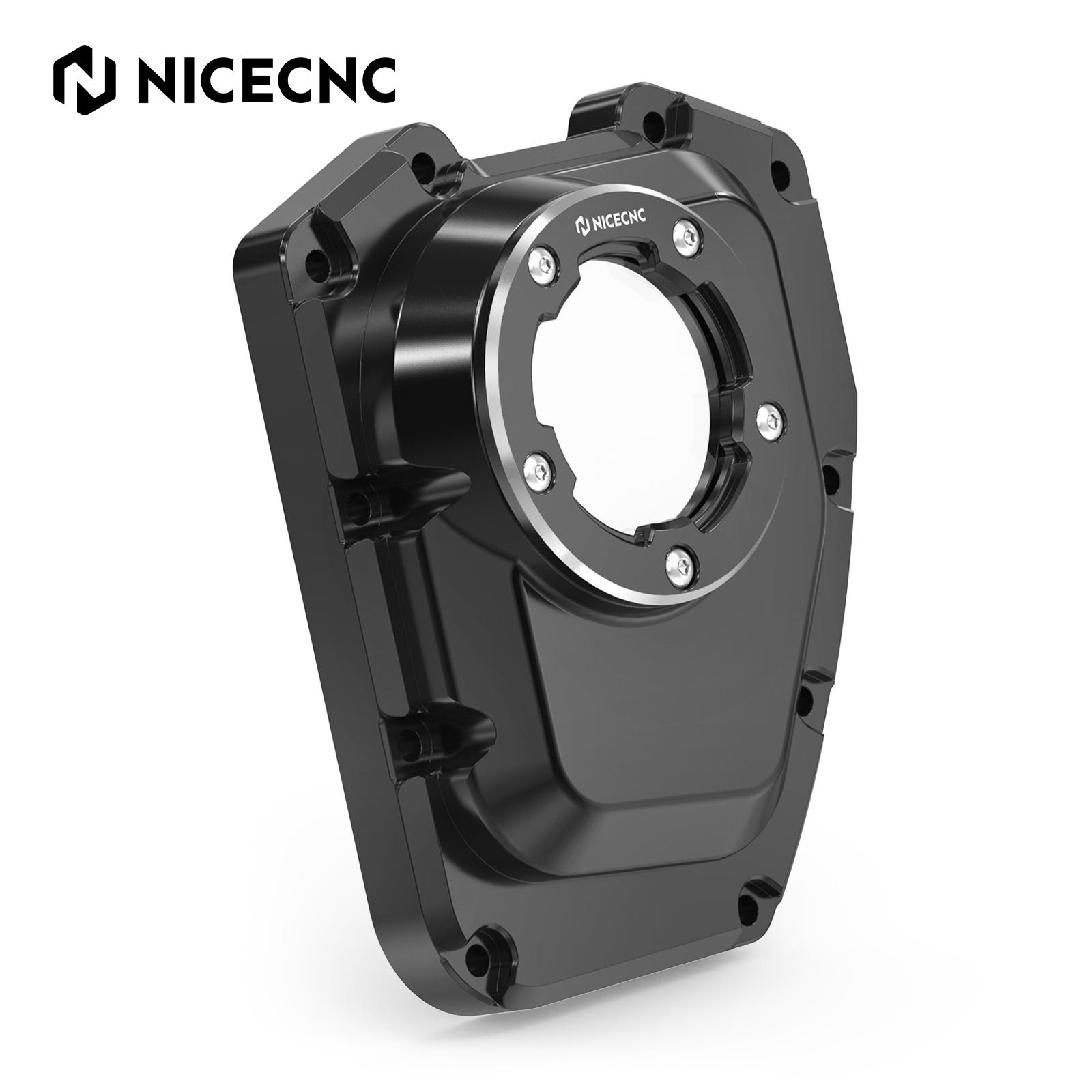 NICECNC Transparent Cam Cover For Harley Street Glide Road Glide Road King Softail Dyna Low Rider Fat Bob Fat Bob Street Bob чёрный