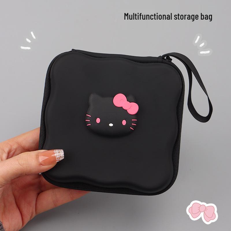 Cute Cartoon Camera & Cable Organizer: Portable, Large Capacity Storage Bag