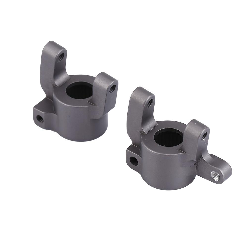 Metal Accessory Front C Hub Carrier Steering Knuckle for   SCX10 II RC Car (Black)