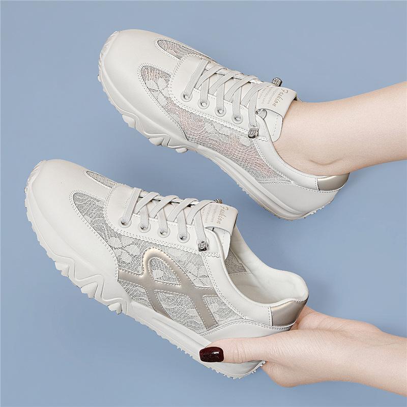 

Sports Shoes for Women s Spring New Flat-soled Casual Women s Versatile Lightweight Inner Height Training Shoes 35