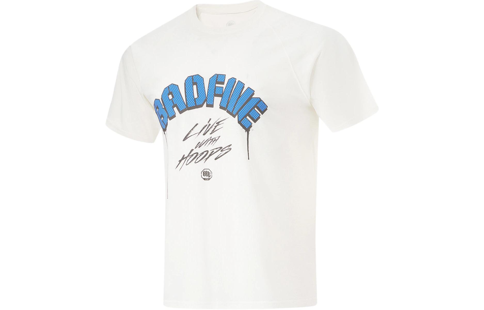 Li Ning BADFIVE T Shirt Men s Ivory ATSU437-5 2XL