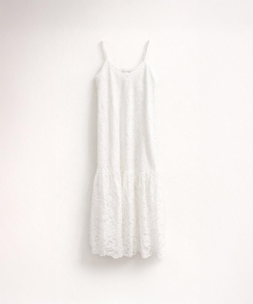 320SHOWROOM Sheer Lace Slip Dress White