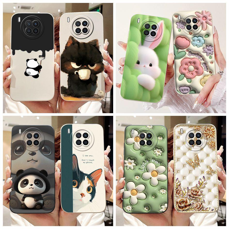 Cartoon Case For Honor 50 Lite Cover Huawei Nova 8i Phone Case Cute Daisy Panda Soft TPU Back Cover For Honor50 Lite Nova8i Capa