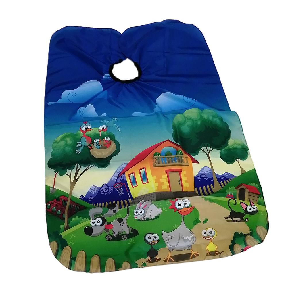 Mantella da parrucchiere per bambini, mantellina da taglio, grembiule da parrucchiere per styling, grembiule per bambini, ragazzi, ragazze, con motivo animale, per styling, shampoo, mantellina da salone
