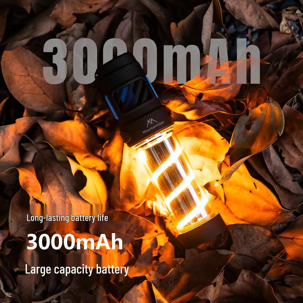 Retro Camping Lantern & Mosquito Repellent: Rechargeable, Portable Tent Light for Outdoor Use