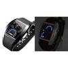 Herren Tachometer LED Design Uhr in Schwarz mit blauer LED