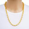Vietnamese Gold Sand Hollow Dragon Head Domineering Men's Necklace Gold Euro Coin Gold Jewelry