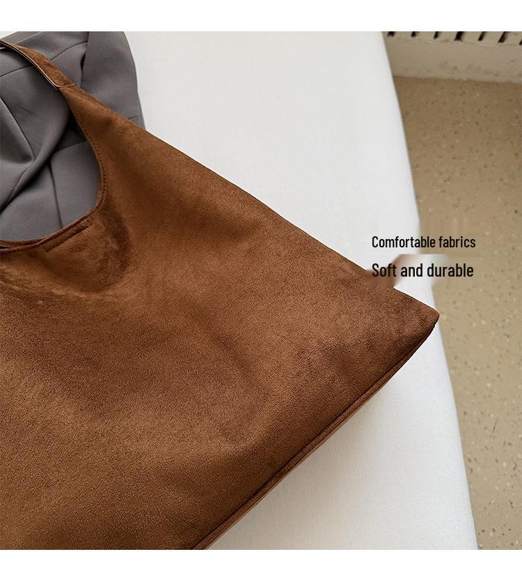 Retro Large Capacity One-Shoulder Underarm Tote Bag - Versatile Women's High-End Fashion Commute Accessory