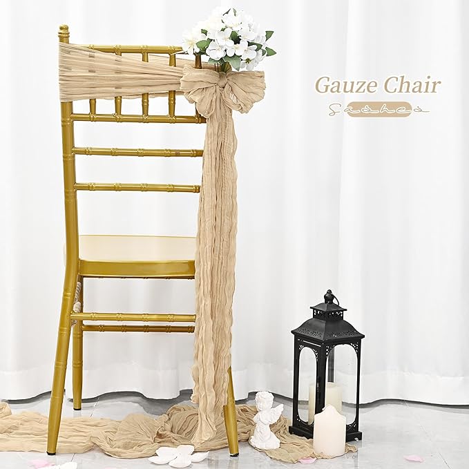 16Pcs Sage Green Wedding Chair Sashes Chair Bow Designed Decorative Chair Sashes for Wedding Reception Party Hotel Decoration
