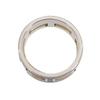 HERMES  #12(JP Size)  ring black Silver925 Women