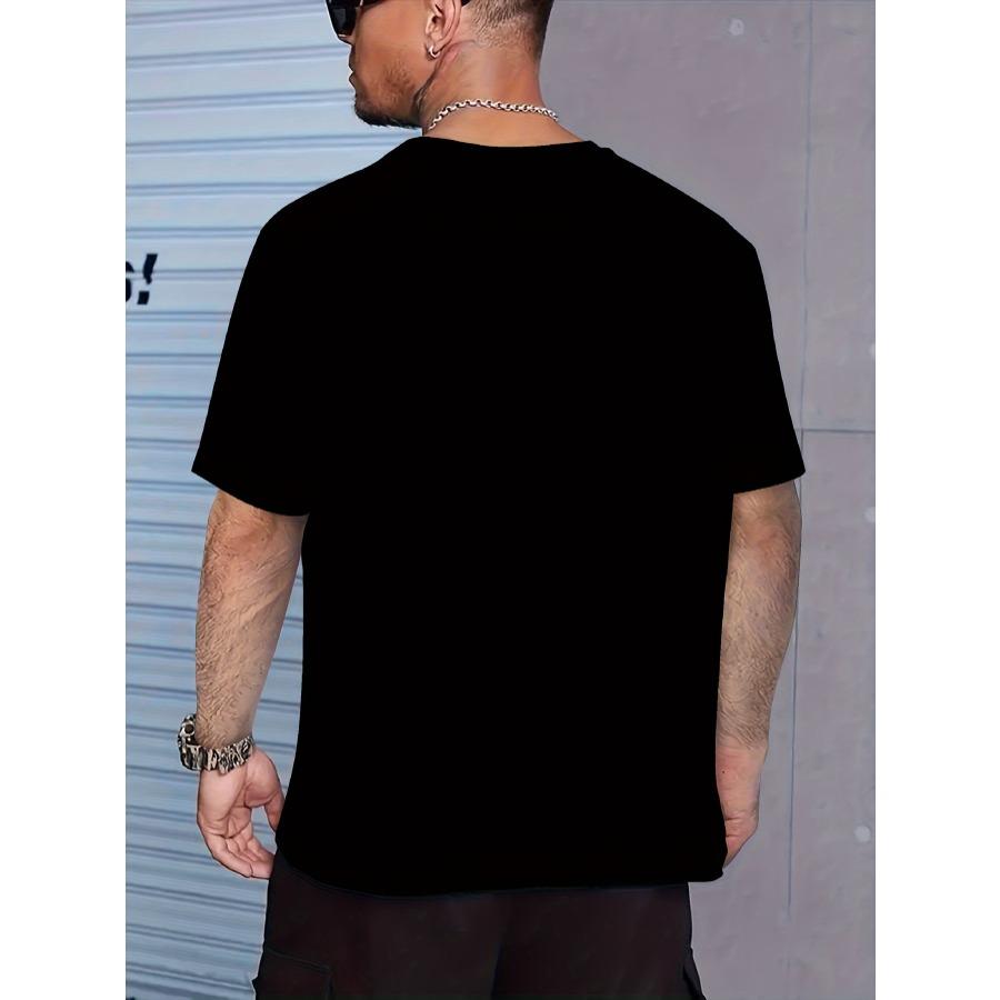 Plus Size The Doctor Vibrant Graphic Print T-shirt - Kortärmad, Sval och Andningsbar, Bekväm Passform - Herrkläder för Vardagsbruk