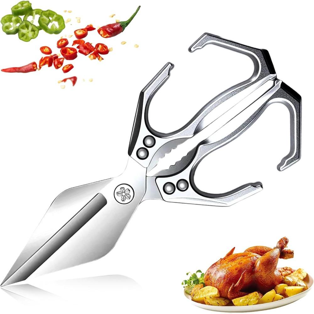 Kitchen Shears Heavy Duty, Kitchen Scissors for Food, Sharp Poultry Shears for Chicken, Turkey, Meat, Cooking Scissors Dishwasher Safe