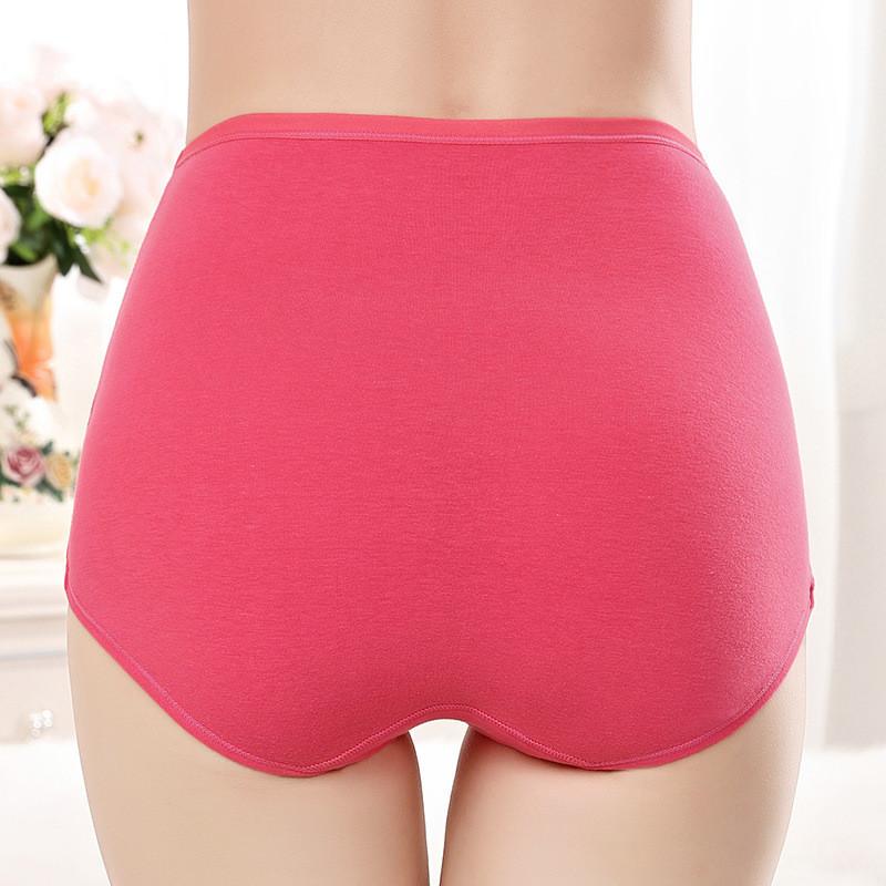 Florale High Waist Formende Baumwoll-Unterwäsche für Damen Atmungsaktive Bauchkontroll-Slips