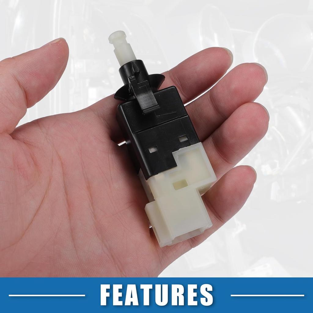 Brake Stop Light Lamp Switch No.0015454409 Brake Pedal Control Switch for Mercedes-Benz E320 2007-2009 Plastic Black Beige