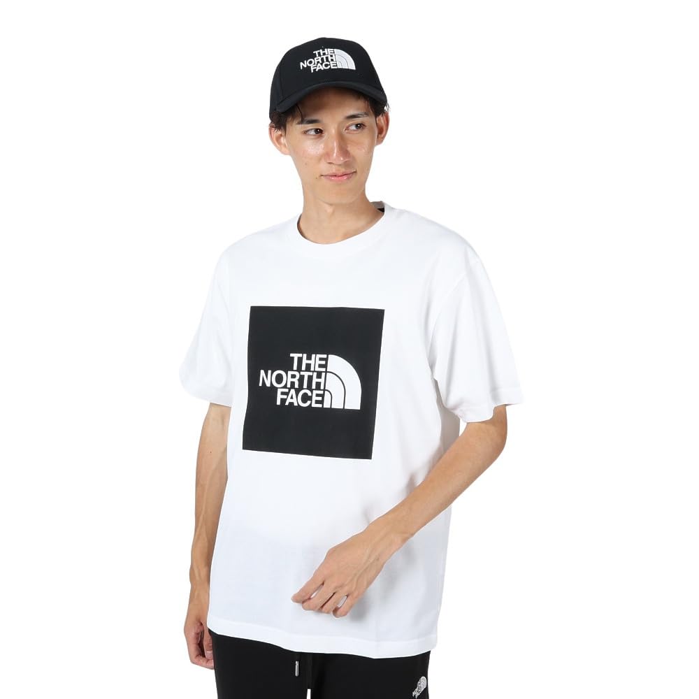 

The North Face Short Sleeve Colored Square Logo UV Size M Men s Tee, Quick-Drying, Anti-Static, Protection, Black, чёрный