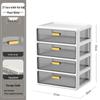Multi-layer Desktop Organizer: Drawer-Type Storage Box for Office Supplies, Stationery, and Cosmetics