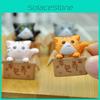 Cartoon Cat Doll Car Mounted Desktop Micro Landscape Decoration Gift Student