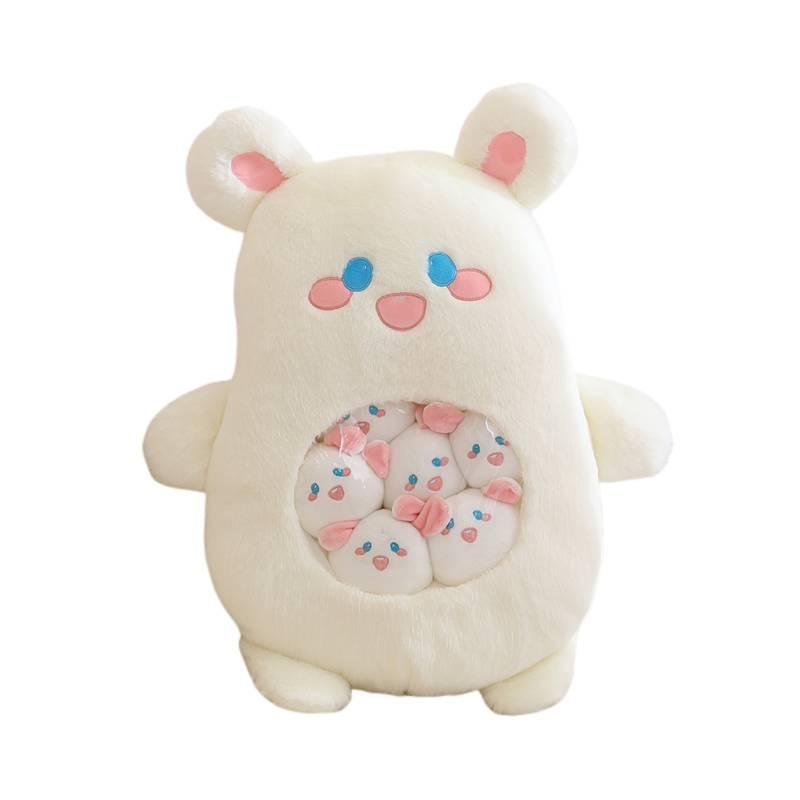 Cute Short Plush Cartoon Snack Pillow Stuffed Animal Toy For Kids Girls Birthday Gift 50x40cm