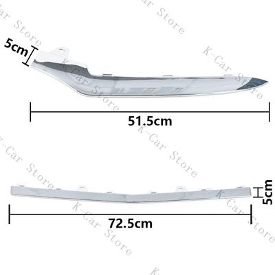 Front Bumper Lower Lip Trim Chrome Trim Decorative Protection Parts For Mercedes Benz W212 E-Class E350 2014-2016 A2128852774