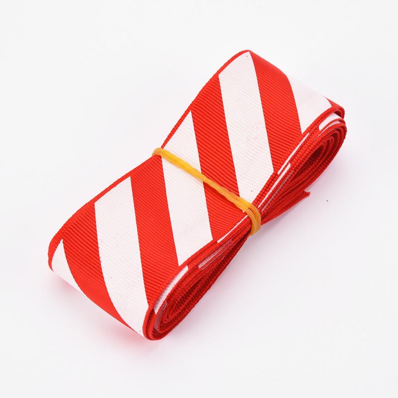Stripe Red White Ribbon Christmas Decorations Xmas Tree Wrapping Garland DIY Material Gift Wrapping Ribbons Handmade Crafts 5Y