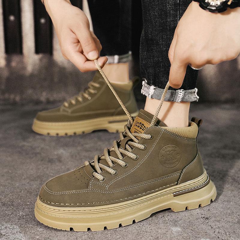 Popular Medium and High Top Martin Boots Men's Boots Tooling Boots Outdoor Boots