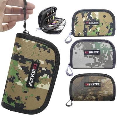 Portabale Fishing Lure Bag Waterproof Large Capacity Canvas Zipper Storage Carrying Case Fishing
