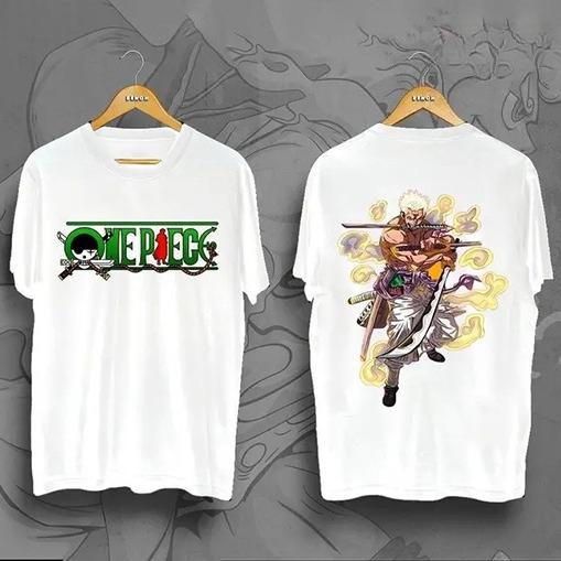 One Piece Anime T Shirt Unisex Women Cotton Short Sleeve Tee Tops Summer Luffy Zoro Sanji Graphic Print Streetwear Casual Yk