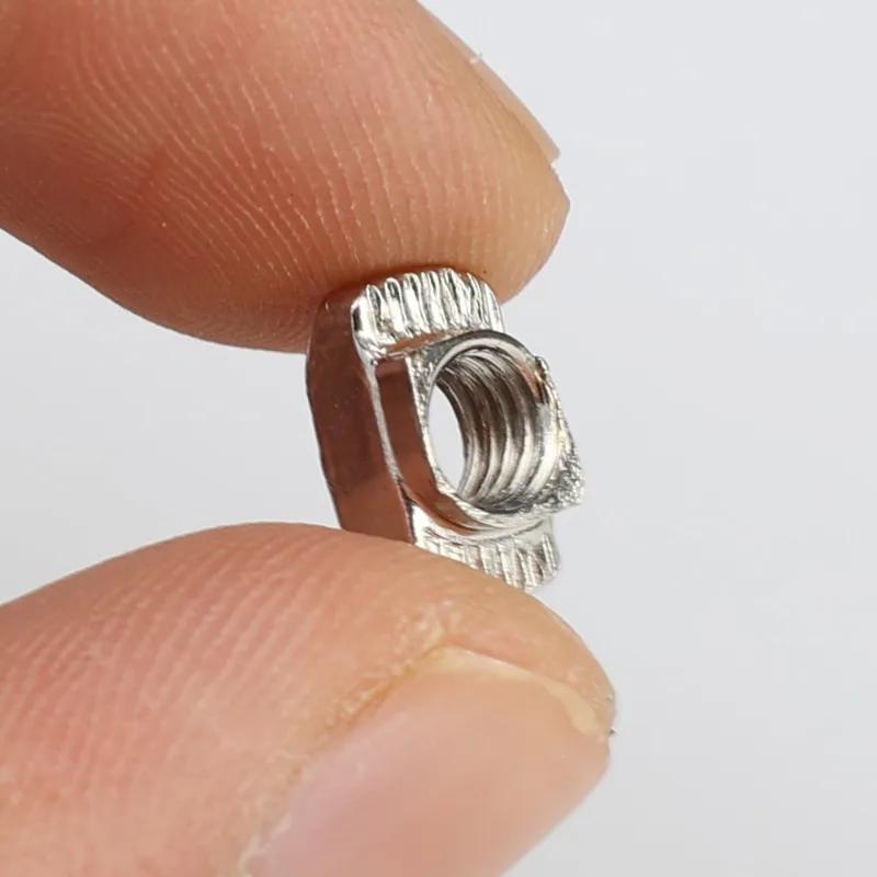 50/100PCS European Standard M5 T-shaped Nut for Slider Nut Fasten Connector Aluminum Extrusion Profile Groove European Standard