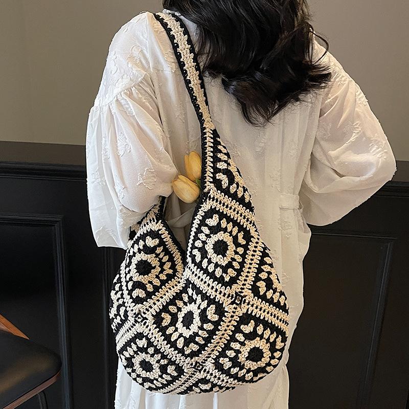 Woven Bag Women's New Holiday Straw Woven Bag Women's Style