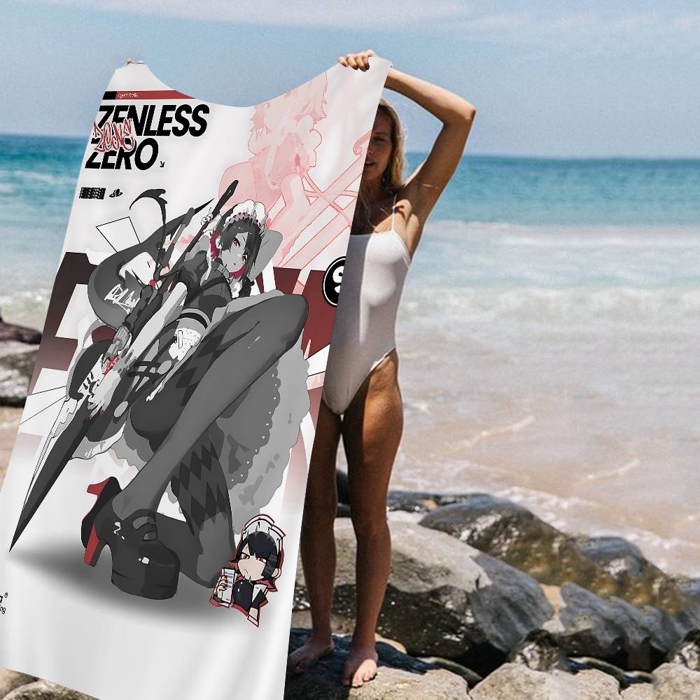 

Ellen Joe Game Zenless Zone Zero Beach Towel Colorful Bath Towels For Girl Microfiber Quick Dry Sand Free Beach Yoga Spa W30*H60(CM)