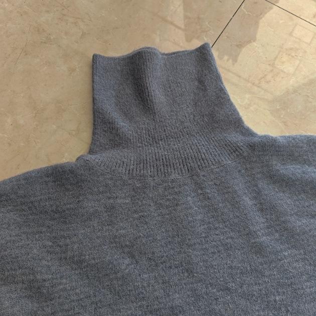 Women's Turtleneck Sweater Loose Solid Color Pullover Knitwear Thick Warm Knit Top Autumn Winter