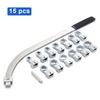 15PCS Serpentine Belt Tension Pulley Wrench Set Screw Removal Tool Belt Tension Tensioning Adjuster Lever Tool for Most Vehicles