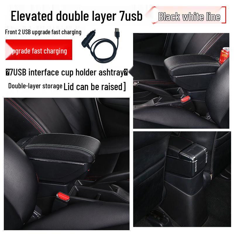 Compatible with 2018 Ford EcoSport - Central Armrest Box