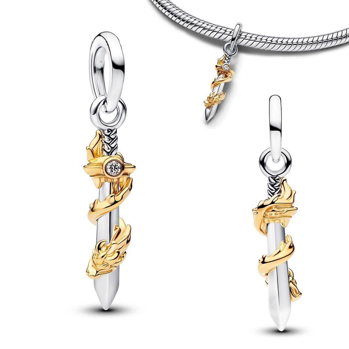 

Серебро 925 пробы Крыло ангела Розовый драгоценный камень Замок-сердце Ключ Шарм Подвеска Бусины Подходят для Браслета Ожерелья Украшения Подарок на День святого Валентина