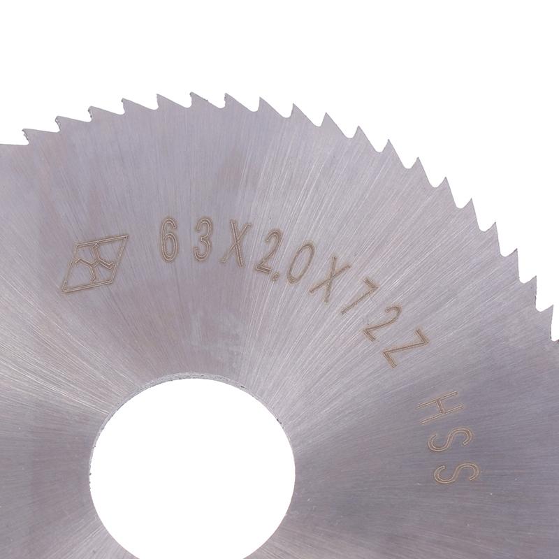 Lama per sega circolare da 63 mm W6542 HSS in acciaio per macchina da taglio CNC, utensile da taglio per metallo e acciaio