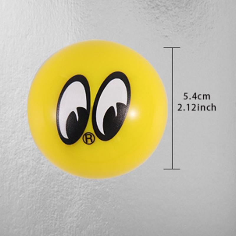 Universal Black Yellow Moon Eyes Racing Stick Shifter Lever Car Gear Knob Manual Automatic Acrylic Auto Shift For Car Styling