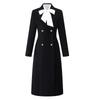 Women's Long Wool Blend Professional Coat
