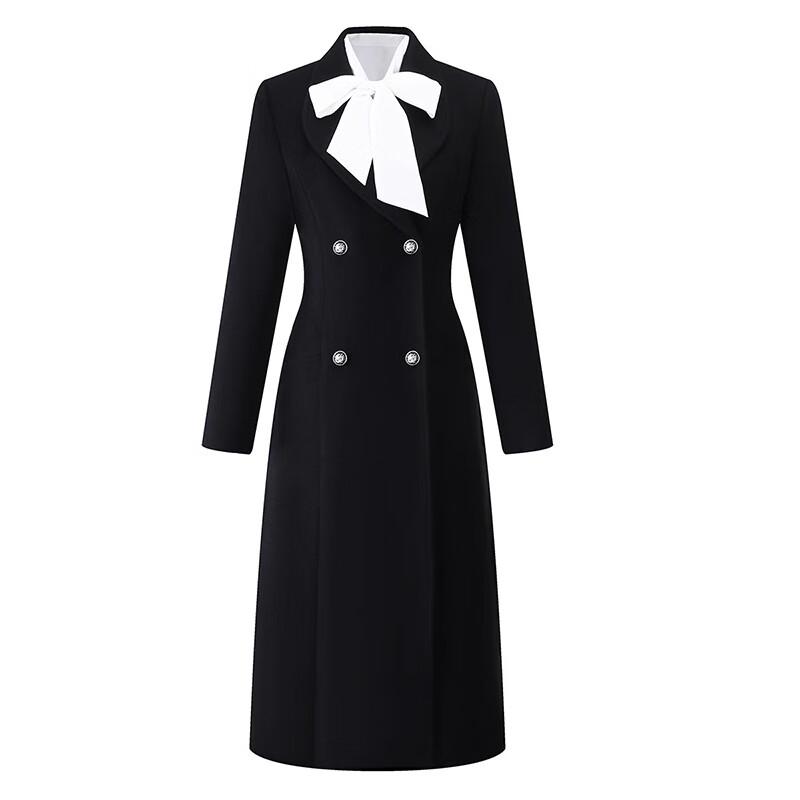 

Women s Long Wool Blend Professional Coat S