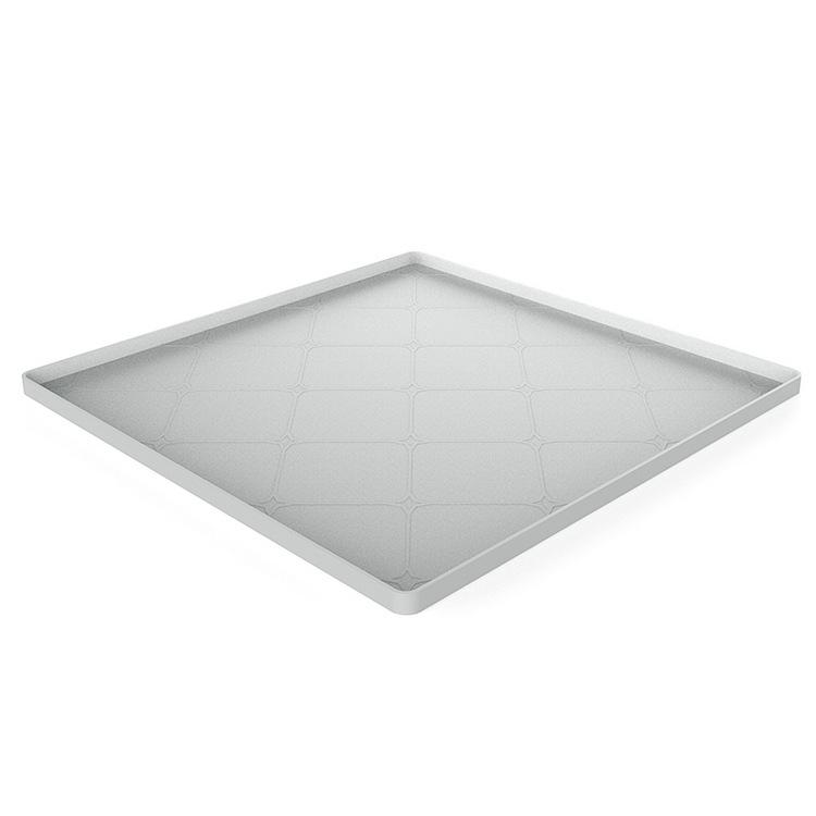 

Silicone Pet Mat Waterproof Spill Proof Non Slip Leak Proof Cat Litter Mat Foldable Multi Function For Dog Cat Feeding Home Use 48X48cm світло-сірого кольору