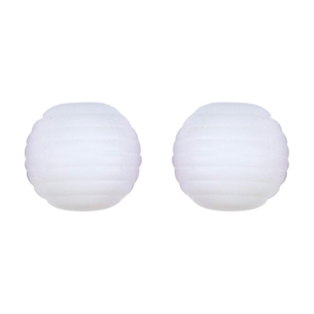 Kovict 25Pcs Threaded Silicone Beads 15mm Round Beehive Spiral Beads DIY Bracelet Necklace Accessories For Jewelry Marking