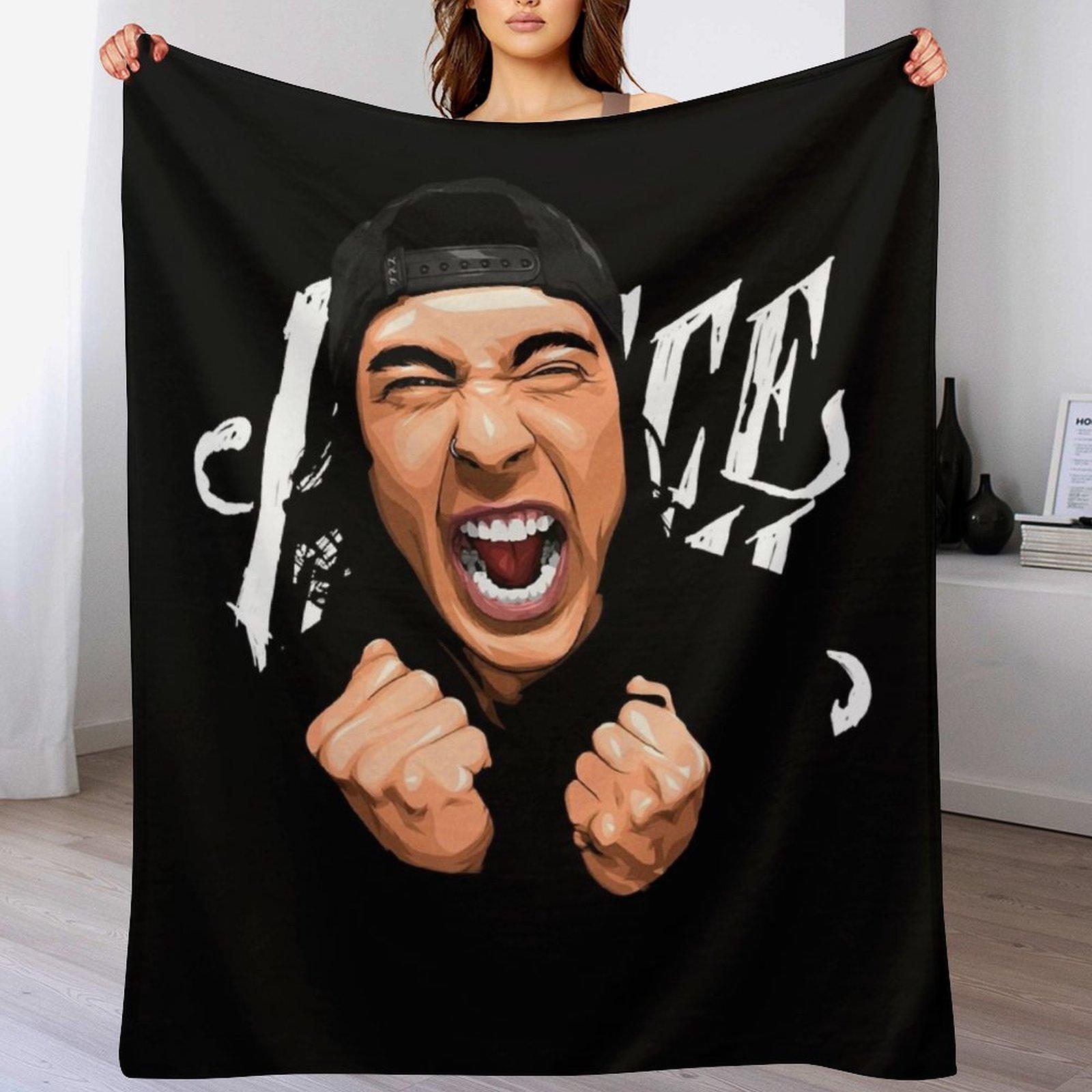 

Funny Gifts Vic Fuentes Screaming Gift For Fans Throw Blanket Warm Flannel Blanket for Couch Chair Bedroom 102x76cm(40x30in)