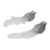 4 Pcs Handmade Simulation Bird With Clip Colorful Bird Ornaments Christmas Feather Bird  Garden