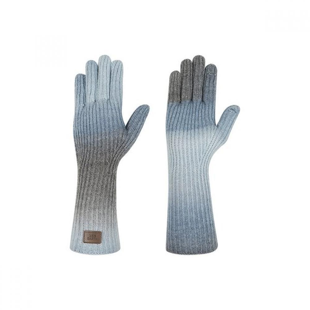 Bbc Earth Gradient Knit Gloves  Blue FRE