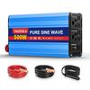 TAGEEBLU 500W 24V Sine Wave 24V DC To 100V for Emergency Emergency Car and Campers Inverter, AC, 50/60Hz Switchable, Power, Preparedness, Camping,